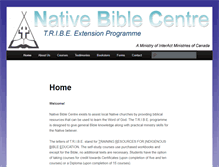 Tablet Screenshot of nativebiblecentre.org